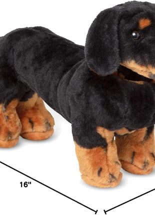 Melissa & Doug Giant Dachshund - Lifelike Stuffed Animal Dog Large