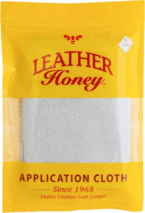 Leather Honey Lint-Free Application Cloth: Microfiber Cloth for Use with Leather Conditioner and Cleaner. Made in The USA Since 1968