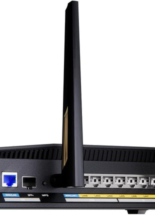 ASUS RT-BE88U Dual-Band WiFi 7 AiMesh Extendable Performance Router, 4K-QAM, MLO, Dual 10G Ports, SFP+, 4X 2.5G Ports, 4X 1G Ports, 34G WAN/LAN Capacity, Network Security, Built-in VPN
