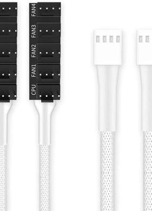 Pano-Mounts FANHUB-5W 4 Pin PWM Fan Hub Cable White - Pack of 2