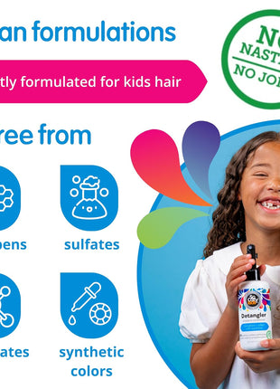SoCozy Detangler Leave-In Conditioner Spray For Kids Hair, Fruity-Tutti, 8 Fl Oz (Pack of 1)