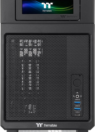 Thermaltake TR100 SFF Chassis; mITX Support; 18.9 Liters; PCIe 4.0 Riser Cable Included; 360mm GPU Clearance; 280mm Radiator Support; Removable PCIe Bracket; Black; CA-11A-00S1NN-00