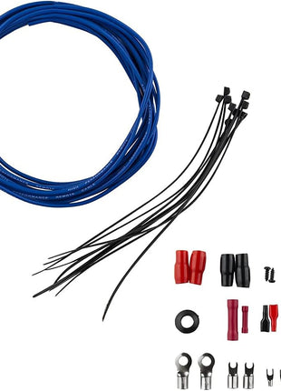 DS18 AK4 Complete 4 Gauge CCA Amplifier Installation Wiring Kit - Ampkit Helps Make Connections, Brings Power to Your Radio, Subwoofers, Speakers with Super Flex Wire - 1200W for 1 Amplifier