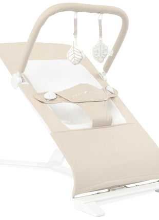 Baby Delight Alpine Deluxe Portable Bouncer, Infant, 0-6 Months, 100% GOTS Certified Cotton Fabrics, Organic Oat