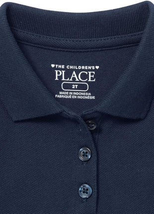 The Children's Place baby girls Short Sleeve Polo School Uniform Dress, Tidal, 5T US