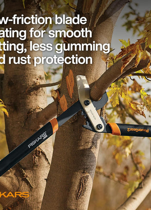 Fiskars 32-Inch Loppers for Tree Trimming, Heavy Duty, Low-Friction Sharp Steel Blade, Branch Cutter up to 2-Inch Diameter Cut Capacity, PowerGear2 Technology that Multiplies Power for Less Effort
