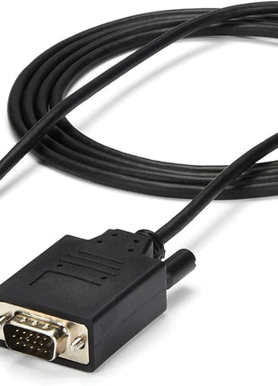 StarTech.com 6ft/2m USB C to VGA Cable - 1920x1200/1080p USB Type C to VGA Video Active Adapter Cable - Thunderbolt 3 Compatible - Laptop to VGA Monitor/Projector - DP Alt Mode HBR2 (CDP2VGAMM2MB)