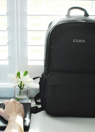 CODi Terra 100% Recycled Grey 15.6 inch Backpack with Antimicrobial Coating