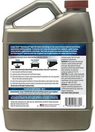 CRC Thermocure Coolant System Rust Remover, 32 Oz, Rust Remover for Vehicle Cooling Systems, Removes Rust Scale and Deposits