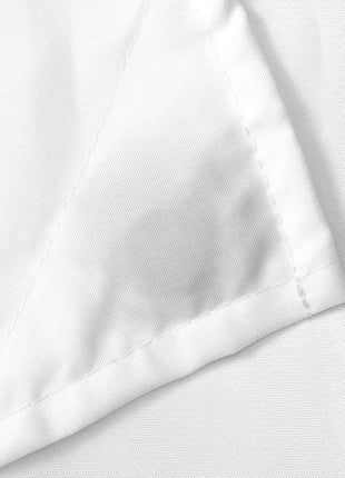 N&Y HOME Fabric Shower Curtain Liner with Magnets Standard Size, White | Hotel Quality, 12 Button Holes, Bottom Magnets, Machine Washable, Water Repellent Cloth Shower Curtain for Bathroom