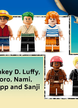 LEGO ONE PIECE The Going Merry Pirate Ship Building Blocks - Pretend Play Adventure Toy for Boys & Girls, 10+ - Straw Hat Crew Toy Figures & Playset for Anime Fans - Gift Idea for Birthdays - 75639