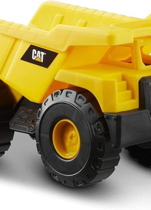 CAT Construction Toys, Construction Fleet 10" Dump Truck Toy - Heavy‐Duty Plastic, Working Tilting Bed & Free‐Rolling Wheels, Indoor/Outdoor Sandbox Truck for Toddlers & Kids Ages 2-6