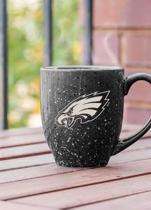 Rico Industries NFL Football 16 oz Team Color Laser Engraved Speckled Ceramic Coffee Mug