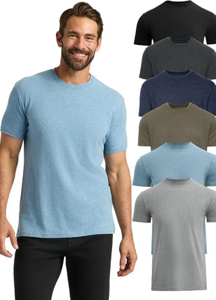 True Classic Mens T-Shirts – Short Sleeve Crew Neck T Shirts for Man, Cotton Blend Plain Novelty Men's T-Shirts
