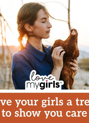Love My Girls: Chicken Snacks - Pumpkin & Worms - 2lb Bag - Global Harvest, Gourmet Multi-Grain Treats, Corn-Free, Nutritious & Protein Rich Mealworms