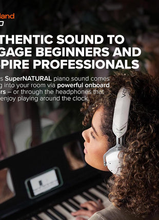 Roland FP 10 | Compact 88 Note Digital Piano | SuperNATURAL Piano Tones | Authentic Acoustic Feel Keyboard | Great for Beginners & Experienced Players | Bluetooth & MIDI Connectivity