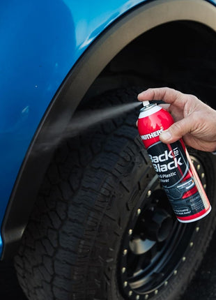 Mothers Back-to-Black Trim & Plastic Restorer, 10 oz. Aerosol (06110) | Removes Oxidation, Dirt & Wax Residue – Restores Faded Trim & Provides Long-Lasting Protection