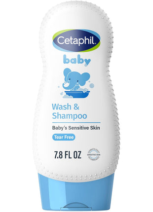 Cetaphil 2-in-1 Baby Shampoo & Body Wash, Tear Free, Calendula, 7.8 Fl Oz | 2-In-1 Baby Wash And Shampoo, Organic Calendula, Tear Free, Paraben Free, Newborn Sensitive Skin, No Colorants Or Mineral Oil