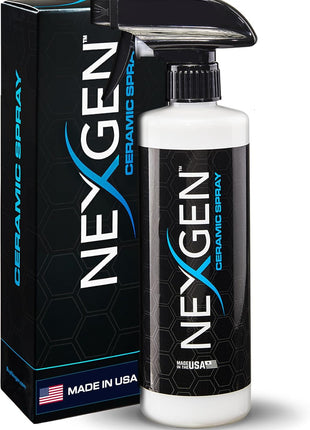 Nexgen Ceramic Spray Silicon Dioxide — Easy to Apply, Ceramic Coating Spray for Cars — Professional-Grade Protective Sealant Polish for Cars, RVs, Motorcycles, Boats, and ATVs — 16oz