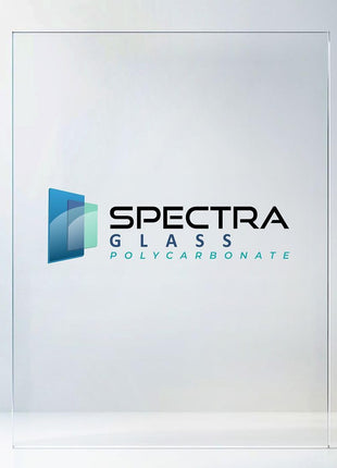 Spectra Glass Clear Polycarbonate Plastic Sheet. Stronger Than Plexiglass Sheets. UV, Impact, Weather Resistant. Sizes Nominal Cut Within +-1/8 inch. Made in USA. 24 inch x 48 inch (1/4 inch Thick)