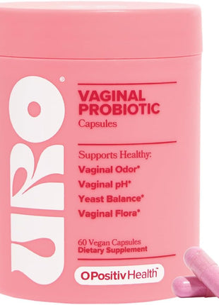 URO Vaginal Probiotics for Odor, Flora & pH Balance – 30-Day Supply