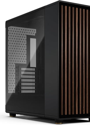 Fractal Design North XL RC Charcoal Black TG Dark - Reverse Connection Motherboard Compatible - Three 140mm Aspect PWM Fans Included- Type C USB - ATX Airflow Full Tower PC Gaming case