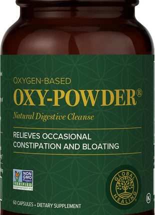 Global Healing Oxy Powder Colon Cleanse, Constipation Relief for Women & Men, Magnesium Oxide Colon Cleanser & Detox for Weight Loss, Gut Cleanse Detox for Women and Men