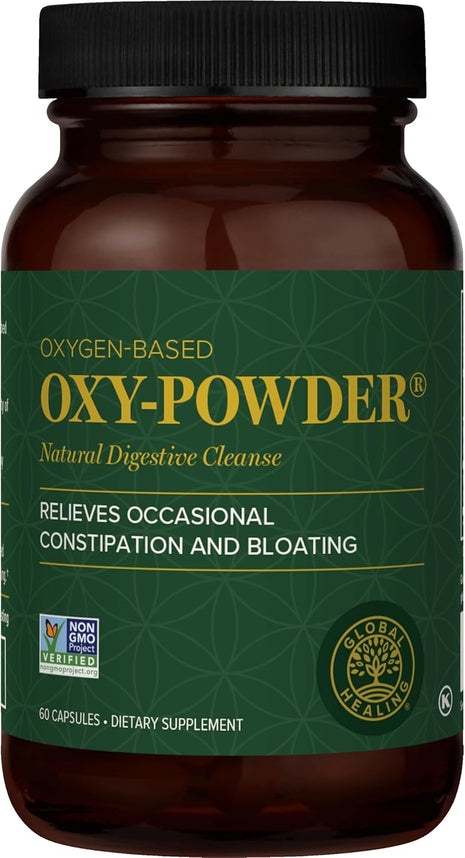Global Healing Oxy Powder Colon Cleanse, Constipation Relief for Women & Men, Magnesium Oxide Colon Cleanser & Detox for Weight Loss, Gut Cleanse Detox for Women and Men