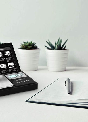 MAxUS Digital Pocket Gram Scale 500g x 0.01g High Precision with Tray, Weighs Small Food, Jewelry, Ounces, Grains, LCD Display, Tare Function