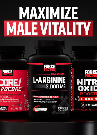 Force Factor Test X180 Legend Testosterone Booster for Men | Build Muscle & Strength, Performance, Testosterone Supplement for Men's Health, Testosterone Support, 120 Capsules
