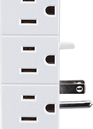 CyberPower GT600P 6 Outlet Swivel Grounded Wall Tap, White