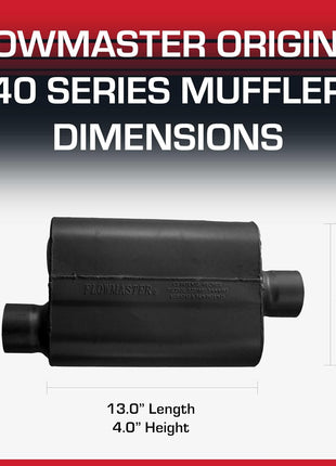 Flowmaster 40 Series Chambered Muffler ??2.50 inch Offset In / 2.50 inch Offset Out