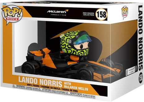 Funko Pop! Rides Super Deluxe: McLaren - Lando Norris with McLaren MCL39 | Collectable Vinyl Figure, Gift Idea, Official Merchandise, Toys for Kids & Adults, Sports Fans, Model Figure for Collectors