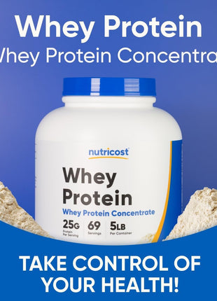 Nutricost Whey Protein Powder, Unflavored, 5 pounds   from Whey Protein Concentrate