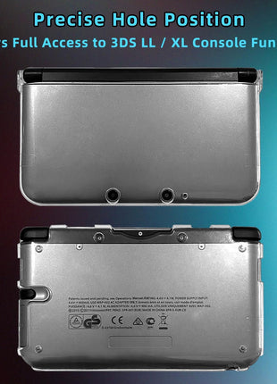 OSTENT Protective Clear Crystal Hard Guard Case Cover Skin Shell for Nintendo 3DS XL LL Color Clear White
