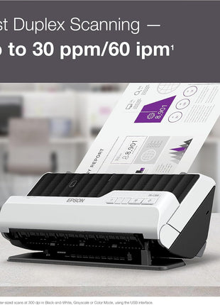 Epson DS-C330 Duplex Compact Desktop Document Scanner with Auto Doc Feeder (ADF)
