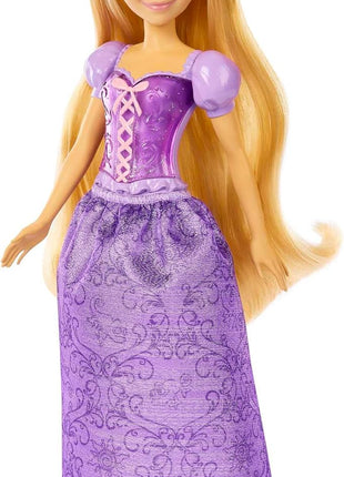 Mattel Disney Princess Rapunzel Doll in Sparkling Fashion with Removable Skirt, Tiara and Shoes, Posable & Collectible, Inspired by Tangled Movie