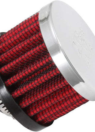 K&N Vent Air Filter/Breather: High Performance, Premium, Washable, Replacement Engine Filter: Flange Diameter: 0.5 in, Filter Height: 1.5 in, Flange Length: 0.4375 in, Shape: Breather, 62-1330