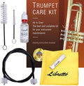 Libretto Trumpet (Cornet) ALL-INCLUSIVE Care Kit w/Instructions: Valve Oil䩘 Grease੗骞⧠ Cloth㊋궆颞燯핪寞ﰚ Brushes, Giftable Handy Case, Time to Clean & Extend Life of your Trumpet!