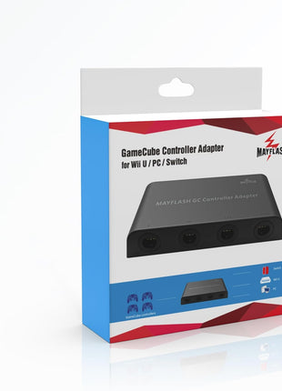 MAYFLASH Gamecube Controller Adapter for Wii U, PC Windows and Switch/Switch 2, 4 Ports