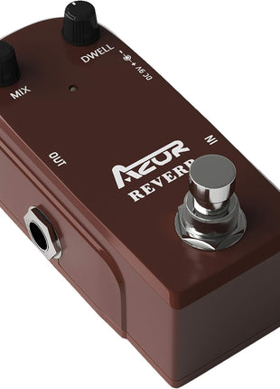 AZOR AP311 Spring Reverb Guitar Effect Pedal with True Bypass Aluminium alloy case