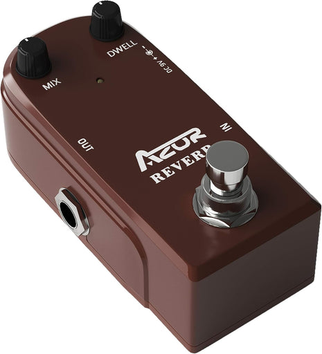 AZOR AP311 Spring Reverb Guitar Effect Pedal with True Bypass Aluminium alloy case