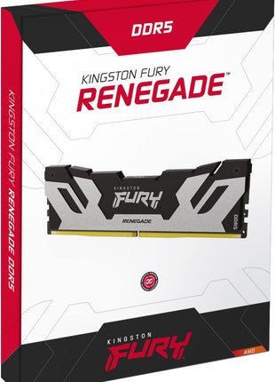 Kingston FURY Renegade DDR5 Zilber/White XMP 32GB (2x16GB) 8000MT/s CL38 DIMM Gaming Desktop Memory Set of 2 - KF580C38RWK2-32