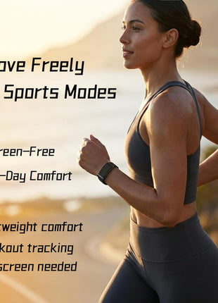 Smart Bracelet,Health and Fitness Tracker,24/7 Heart Monitor & Sleep Tracker, Multi-Sport Tracker Wristband with Free APP (Black)