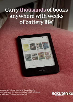Kobo Clara Colour | Colour eReader | 6 inch Glare-Free Colour E Ink KaleidoTM 3 Display | Dark Mode Option | Waterproof | Audiobooks | 16GB of Storage | Black