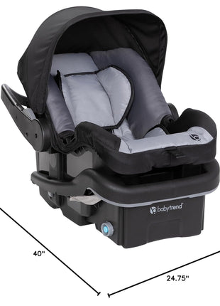 Baby Trend Passport® Switch 6-in-1 Modular Stroller Travel System with EZ-LiftTM Plus Infant Car Seat, Dash Black