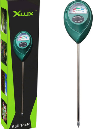 XLUX Soil Moisture Meter, Plant Water Monitor, Hygrometer Sensor for Gardening, Farming, Indoor and Outdoor Plants, No Batteries Required