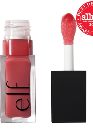 e.l.f. Glow Reviver Lip Oil, Tinted, Hydrating & Non-Sticky, Rose Envy