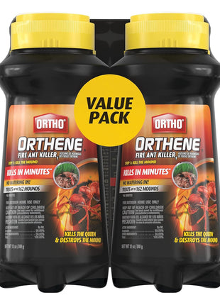 Ortho Orthene Fire Ant Killer1 – Mound Treatment, Outdoor Ant Killer, Kills Queens, No Watering Needed, Treats up to 162 Mounds, 12 oz. (2-Pack)