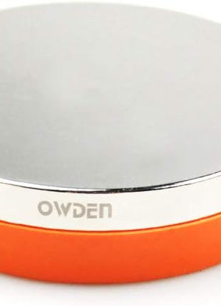 OWDEN Professional Steel Bench Block(No Rebound), Metal Bench Block for Jewelry Stamping Tool,(Diameter: 3 Inches, Height: 3/4 Inch) Steel Part: Mirror Polishing with Chrome Plating.